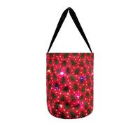 demaxiyad - Bolsas luminosas para dulces o golosinas, bolsa de Halloween luminosa, bolsas de Navidad reutilizables con luz LED para fiesta de Navidad, cubo de caramelos reutilizable multiusos de