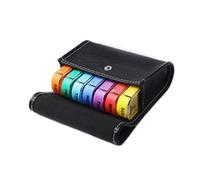 demaxiyad Caja de medicina familiar para 7 días, pastillero con compartimentos grandes | Estuche de medicina | Estuche semanal para planificador de medicamentos con 4 compartimentos, organizador de