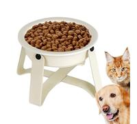 Demaxiyad - Comedero antiglotón para perro, cerámica de metal alimentador rompecabezas con soporte metálico para comidas, hogar salud cachorro comedor saludable