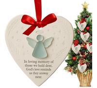 demaxiyad de corazón para árbol de Navidad, manualidades románticas de cerámica, en forma de corazón, para hermanas del alma, mujeres, hombres, profesores, familia, manija de puerta