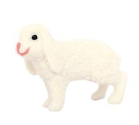 demaxiyad Decoraciones de torta de conejo, juguetes de conejo para, Favores de conejo lindo realista, pequeña estatua de conejo, juguetes educativos para mascotas en edad preescolar, escuela, fiesta