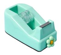 demaxiyad - Dispensador de cinta adhesiva de oficina - Base decoración flor antideslizante, cortador de cinta de oficina para embalaje, para envíos, paquetes, transporte, escuela, hogar, scrapbooking