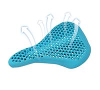 demaxiyad Funda de asiento de bicicleta, funda de asiento de sillín - funda de cojín de asiento de panal de silicona, accesorios de ciclismo ajustados para carreteras polvorientas, calles de la