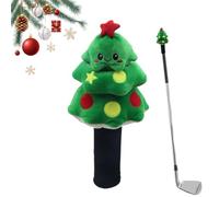 demaxiyad Fundas para cabeza de de golf, fundas para cabeza de putter de golf de alce navideño, bonito protector para mujeres y hombres, principiantes, práctica diaria, mazo, bosques, híbrido