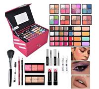 demaxiyad Kit de maquillaje completo,Juegos de maquillaje para mujer Kit completo,Kit de maquillaje profesional | Kits de cosméticos para mujeres y principiantes, incluye cosméticos y herramientas de