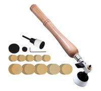 demaxiyad Lijadora de mano, lijadoras de mano para madera,Discos de lijado portátiles, lijadora de cuenco, pulidora - Herramienta de lijado de madera con 2 cabezales de rodamiento, herramientas de