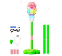 demaxiyad Máquina De Burbujas Vertical,Juguete Automático Musical de Pie con Control Remoto,Juegos De Exterior para Niños | para Jardín Cumpleaños Playa Piscina Parque Boda Reunión Familiar Camping