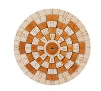 Demaxiyad matemático, Juego de números de Madera Estimulante y Educativo, Cerebral con Rueda giratoria, Ideal para café, Sala de Espera o Ocio en casa