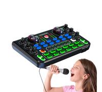 demaxiyad Mezclador de audio para transmisión, mezclador de sonido para podcast, tablero mezclador de música, mezclador de audio, mezclador de placa de sonido, mezcladores de grabación de audio para