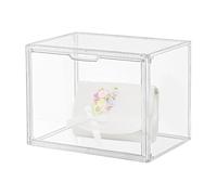 demaxiyad Organizador de almacenamiento transparente para bolso de mano | Caja de almacenamiento transparente para bolso | vitrina apilable de caja de con puerta magnética para embrague de