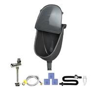 demaxiyad Orinal montado en la pared | Orinal de baño para hombre con cubierta | Desviador de ajustable a prueba de derrames para el hogar, vehículo, garaje, camping, patio trasero
