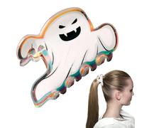 demaxiyad Pinzas para el pelo de Halloween con diseño de fantasmas de dibujos animados, accesorios de pinzas para el pelo, versátiles y pequeñas pinzas de Halloween para mujeres y niñas