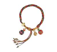 demaxiyad Pulsera mítica china, pulsera leyenda | Pulsera de pareja de la suerte con bestia dorada tragante - Bestia dorada tragadora colorida, joyas de la suerte ajustables para los amantes y los