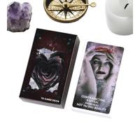 demaxiyad Tarot Cards Love Theme,Tarot Card Set | Oracle Book for Beginner Couples Learning Telling Seasons Christmas Inspiring Storytelling Rituals