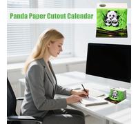 demaxiyad Time Piece Calendar 2026 | Panda Páginas Desatadoras Calendario 3D - Bloc de notas Escultural de Hojas de Arrebatar para Profesores Estudiantes Oficina Mesa de Noche Tocador | Asistentes