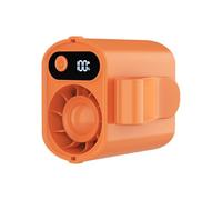 demaxiyad Ventilador portátil para coche,Enfriador personal de 100 velocidades con pantalla digital,Ventilador portátil giratorio de 360 grados con pinza | para viajes playa senderismo camping