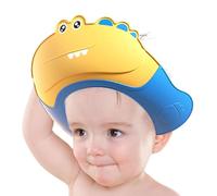 demaxiyad Visera de lavado de pelo de bebé, visera de baño y ajustable, protección segura de champú, protector de dibujos animados, visera con protección para ojos y oídos para niños de 0