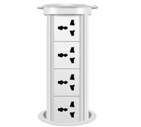 DEmbu Enchufe emergente eléctrico Inteligente para encimera, Carga inalámbrica, Enchufe de elevación para Escritorio de Cocina, Adecuado para Escritorio de Oficina en casa,E