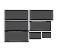 Demciflex Staubfilter-Set für Lian Li PC-O11 Air - schwarz/schwarz