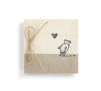 DEMDACO Journal or Sketching Notebook With Unlined Blank Pages 6.5 Inch Square Paper Mache Love