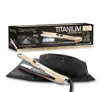 Demeliss Saint Algue - Set de alisador de vapor Titanium V2.0 EXLUSIVE - Incluye una alfombra 2 en 1 - Alisado de alto rendimiento, hidratación intensa - para todo tipo de cabello