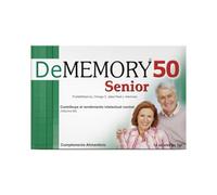 DeMemory 50 Senior - Complemento para el Rendimiento Intelectual en Personas Mayores - con Fosfatidilserina, Omega 3 y Jalea Real - Formato Sobres