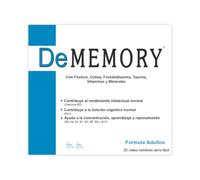 DeMemory Adultos 20 Viales - Complemento Alimenticio para la Memoria y Concentración - con Fósforo, Colina, Fosfatidilserina y Taurina