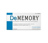 DeMemory Adultos 30 Cápsulas - Contribuye al Rendimiento Intelectual Normal y a la Función Cognitiva Normal con Fosfatidilcolina, Fosfatidilserina, Taurina, Vitaminas y Minerales