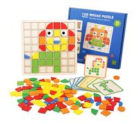Dementia Activities for Seniors,120 Pieces Wooden Matching Puzzle Games Elderly