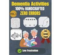 Dementia Activities(Vol. 1): 100% Handcrafted & Error-Free Brain Games for Dementia & Alzheimer's Seniors - XXL Large Print Word Search & Puzzles with ... (Dementia Brain Games (Level 1: Gentle))