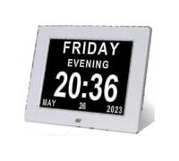 Dementia Clock Alzheimers Clock Large Digital Calendar Clock for Seniors,clock with Day And Date F