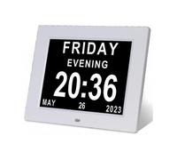 Dementia Clock Alzheimers Clock & Large Digital Calendar Clock for Seniors,clock with Day And Date F