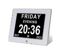 Dementia Clock Alzheimers Clock Large Digital Calendar Clock for Seniors,clock with Day And Date F -gt-