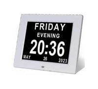 Dementia Clock Alzheimers Clock & Large Digital Calendar Clock for Seniors,clock with Day And Date F Jz