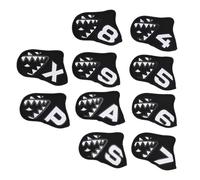 Demeras 10 Uds. Fundas Ligeras para Cabeza de Hierro, Cubiertas Protectoras de Tela Suave para Palos de Golf para Actividades Al Aire