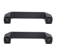 Demeras 2 Uds Tiradores 8,5mm/0,33 Pulgadas Cuadrados Tiradores de Plástico Negro Accesorios de Hardware (150mm)