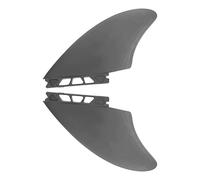 Demeras 2X Aletas de Surf para Tablas de Paddle Inflables - Aleta de Longboard de PVC Flexible y Duradera para Todos los Niveles de Habilidad - Fácil Instalación - Negro