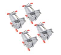 Demeras Abrazadera de Mesa para Joyero, Portátil, Duradera, Fácil Instalación, Paquete de 4 Mini Abrazaderas de Tornillo de Banco, Superficie Texturizada Antideslizante, Amplia Aplicación para Pegar