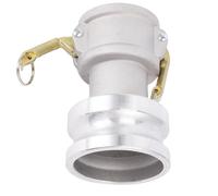 Demeras Accesorio de Manguera Camlock Duradero de Aluminio para Transferencia Eficiente de Fluidos en Transferencia de Agua en Campos Petrolíferos, Riego para Roscas Hembra de 2 Pulgadas X Macho de