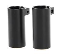 Demeras Accesorios para Coche RC, Adaptador de Eje Trasero, Latón, Bordes Biselados, Revestimiento Negro, Fácil de Instalar para Reemplazo
