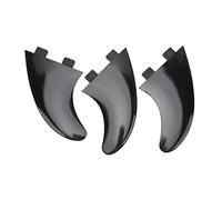 Demeras Aletas de Tabla de Surf de 3 Uds, Juego de Tres Aletas de PVC Fácil de Usar para Tablas Largas y Tablas de Remo, Flexibles y Duraderas