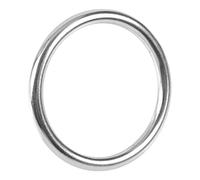 Demeras Anillo tórico Soldado, Barco de Acero Inoxidable, Anillo Soldado Marino, círculo Pulido para Anillos de Yoga, Mascotas, Buceo, Escalada(6 * 40 mm)