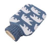 Demeras Bolsa de Agua Caliente, Botella de Agua Caliente Exterior con Textura de Labios a Prueba de Salpicaduras 2000ML para el Cuello(Tipo 1)