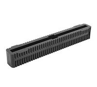 Demeras Caja de Aletas para Tabla de Surf Ligera de 8 Pulgadas, PVC Duradero para Longboards y Tablas de Paddle, Diseño Elegante, 1 Pieza (Negro)