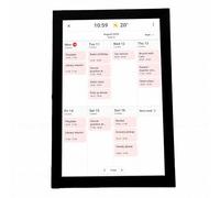 Demeras Calendario Digital de 10,1 Pulgadas Tabla de Tareas Planificador Familiar Inteligente Pantalla Táctil para Uso en el Hogar y la Oficina Negro