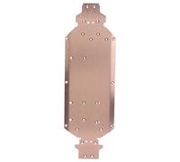 Demeras Chasis del Coche RC,Placa de chasis de aleación de Aluminio Placa Inferior de Coche RC para 124019 Accesorio de actualización de Coche RC