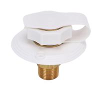 Demeras Conector de Entrada de Agua para RV, Hilo de Latón Duradero, Fácil de Instalar, para Remolque, Camping, (Blanca)