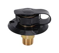 Demeras Conector de Entrada de Agua para RV, Hilo de Latón Duradero, Fácil de Instalar, para Remolque, Camping, (Negra)