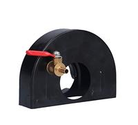 Demeras Cubierta Antipolvo para Amoladora Angular, Válvula de Latón Ajustable para Rectificado de Superficies, Cubierta Antipolvo Duradera de Hierro Fundido con Válvula de 1/4 Pulgadas para