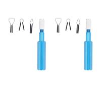 Demeras Cuchillo para Recortar Pisos, de Aleación de Aluminio, Juego Profesional de 2 Cuchillos para Pelar de Plástico PVC, Esquinas Yin Yang, Fácil de Instalar para la Industria